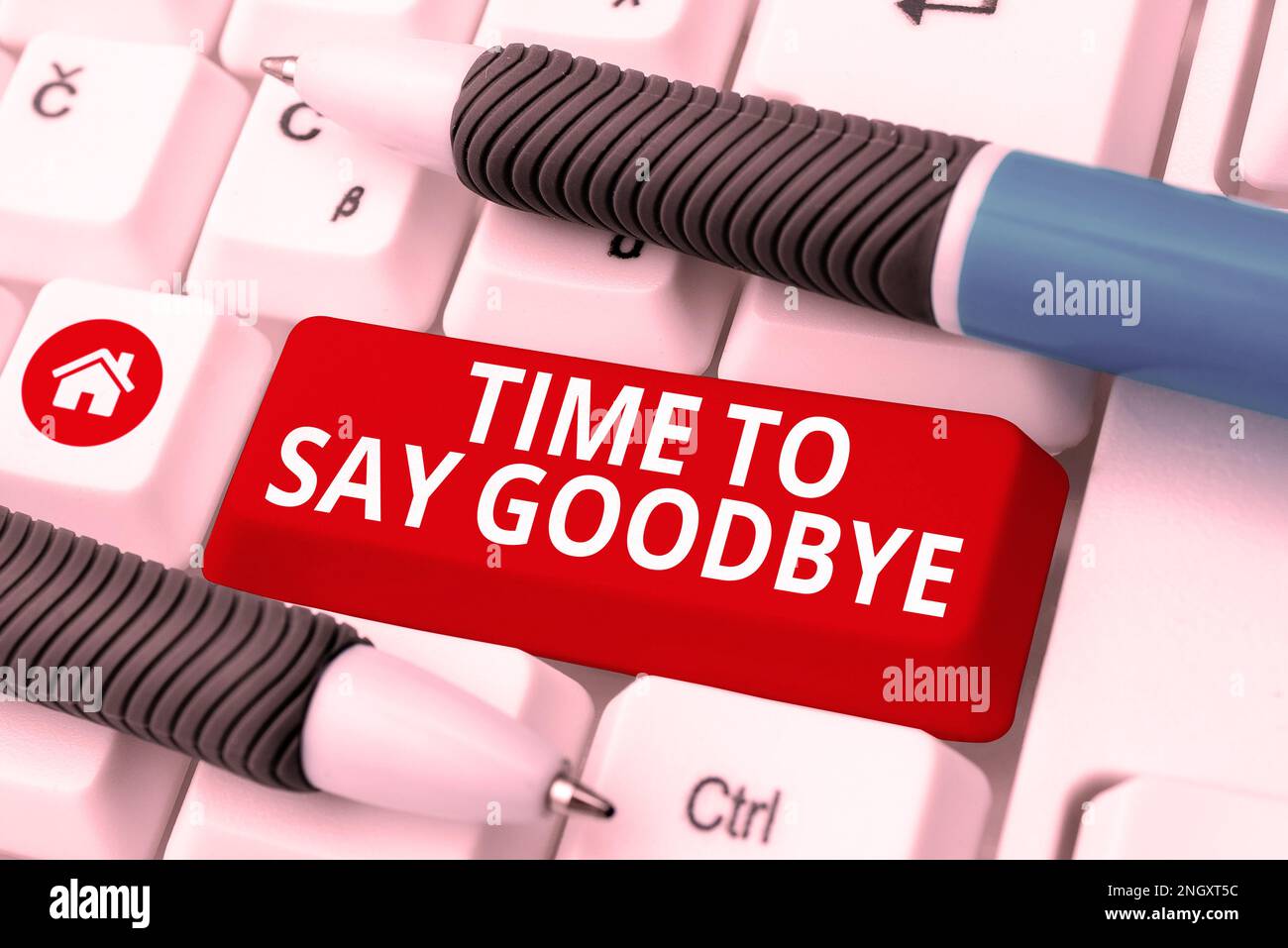 Handwriting text Time To Say Goodbye. Concept meaning Bidding Farewell