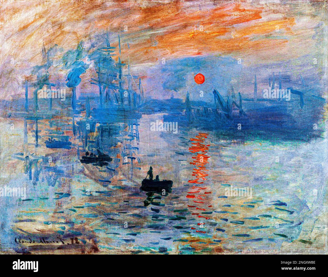 Claude monet famous paintings impression sunrise nerylets