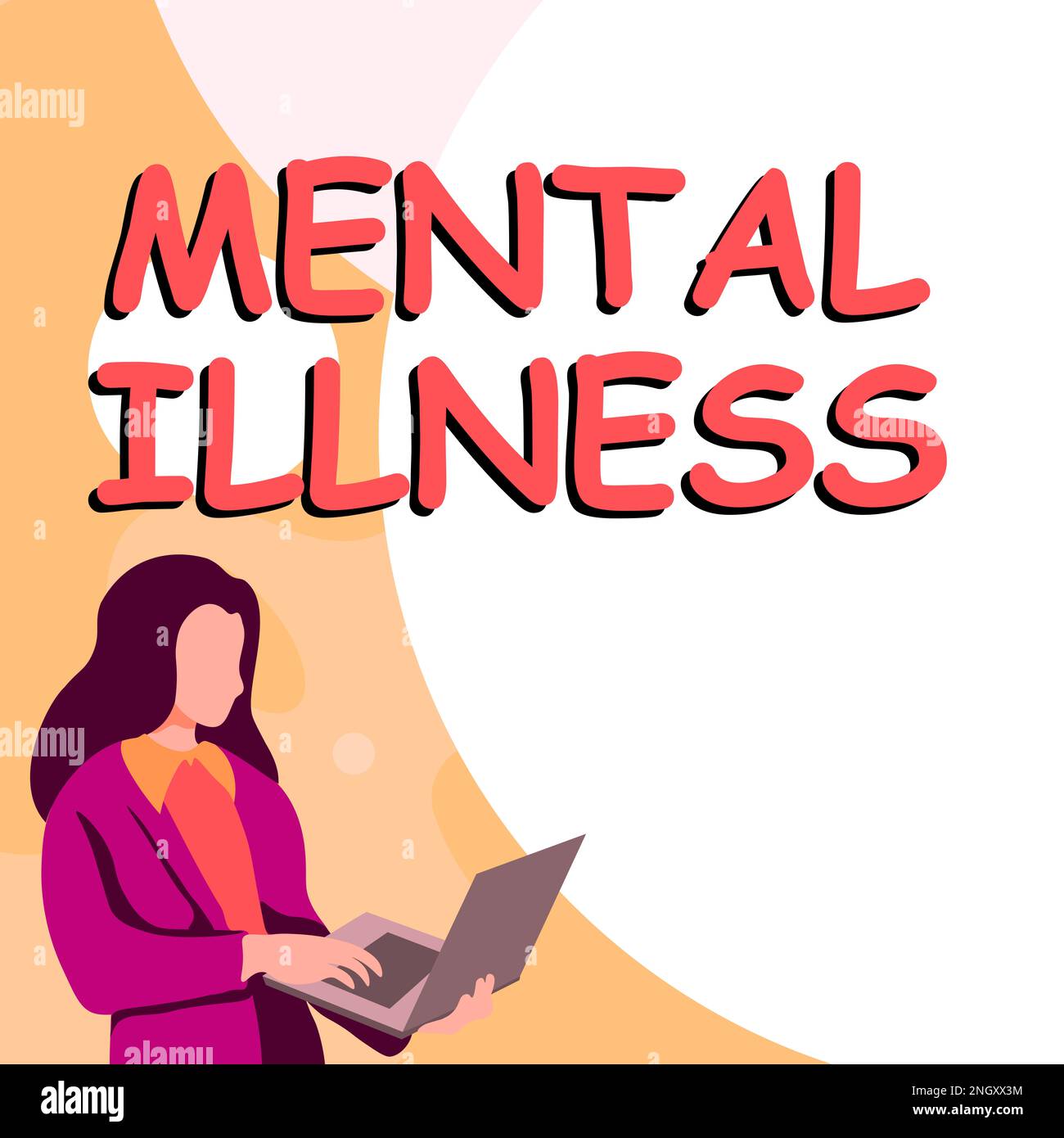 Writing displaying text Mental Illness. Word Written on person