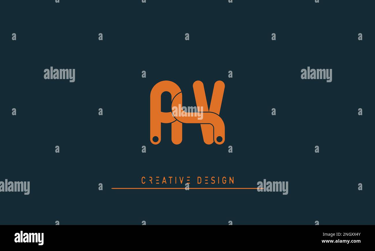 Alphabet letters Initials Monogram logo AV , VA Stock Vector