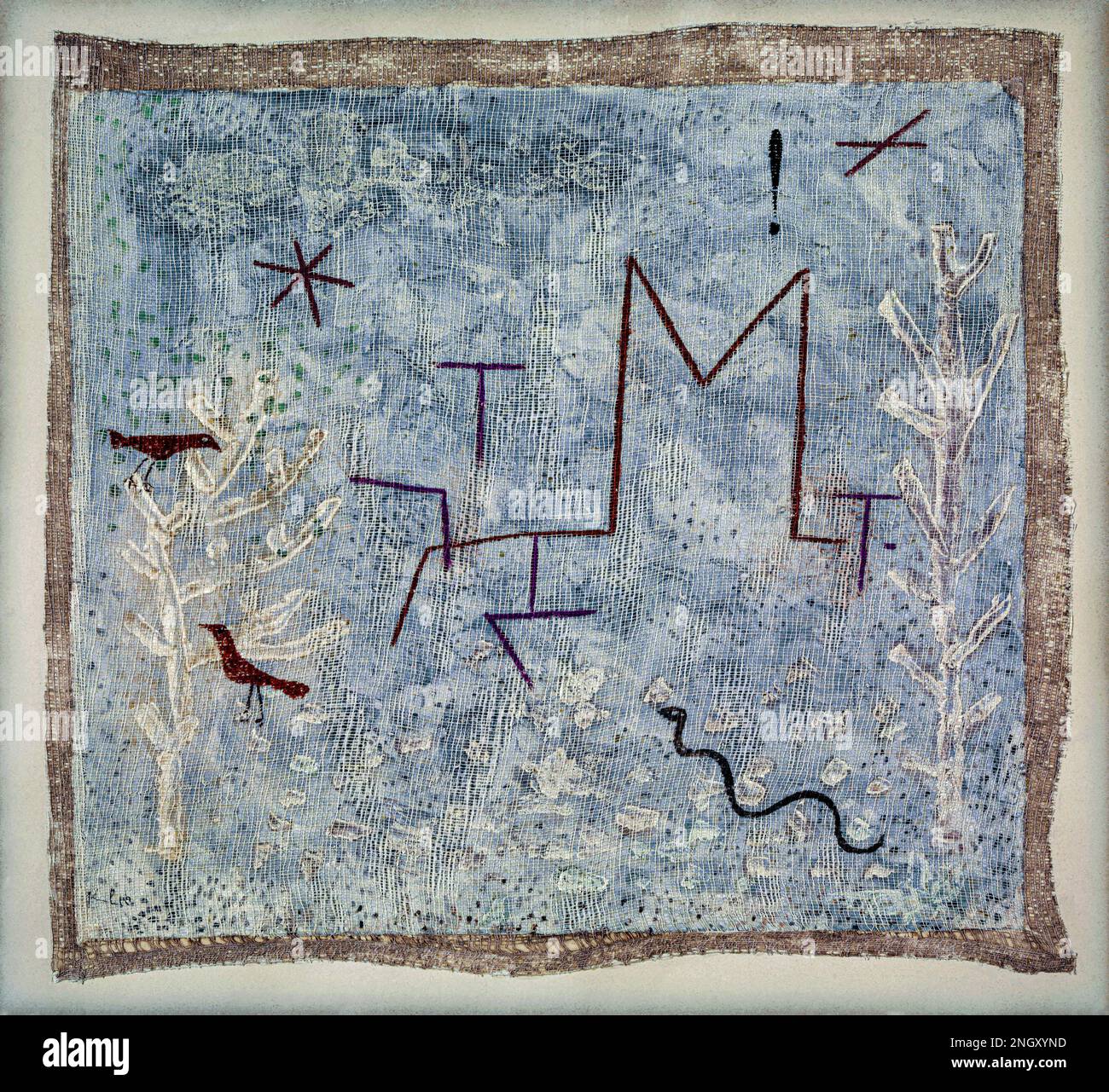 Garden gate K (1932) painting in high resolution by Paul Klee. Original from the Kunstmuseum Basel Museum. Stock Photo