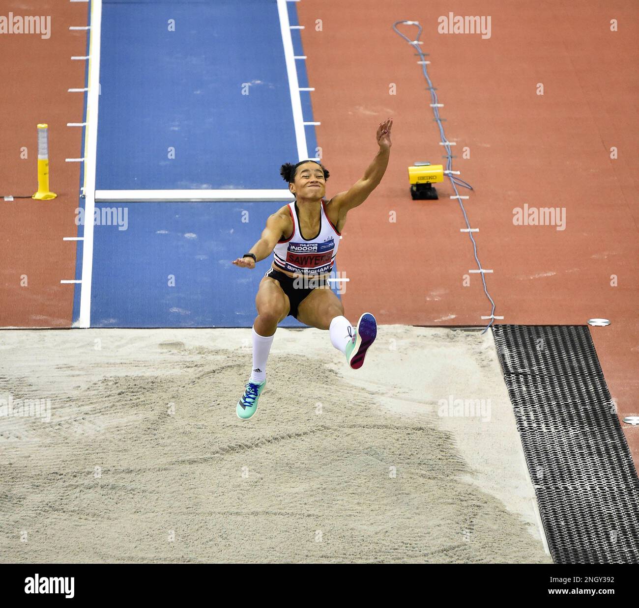 Athlete long jump arena hi-res stock photography and images - Alamy
