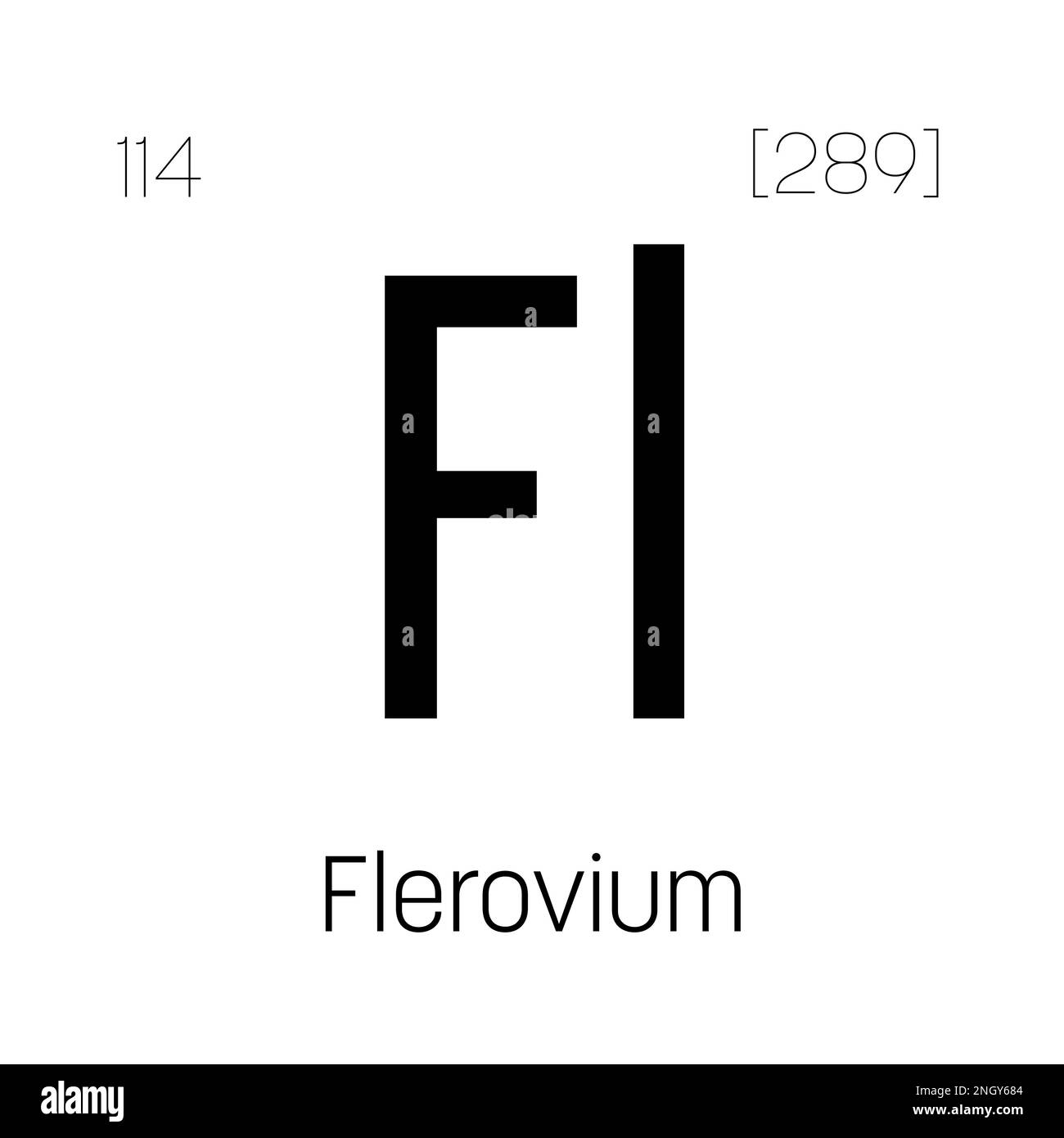 Europium, Eu, periodic table element with name, symbol, atomic number