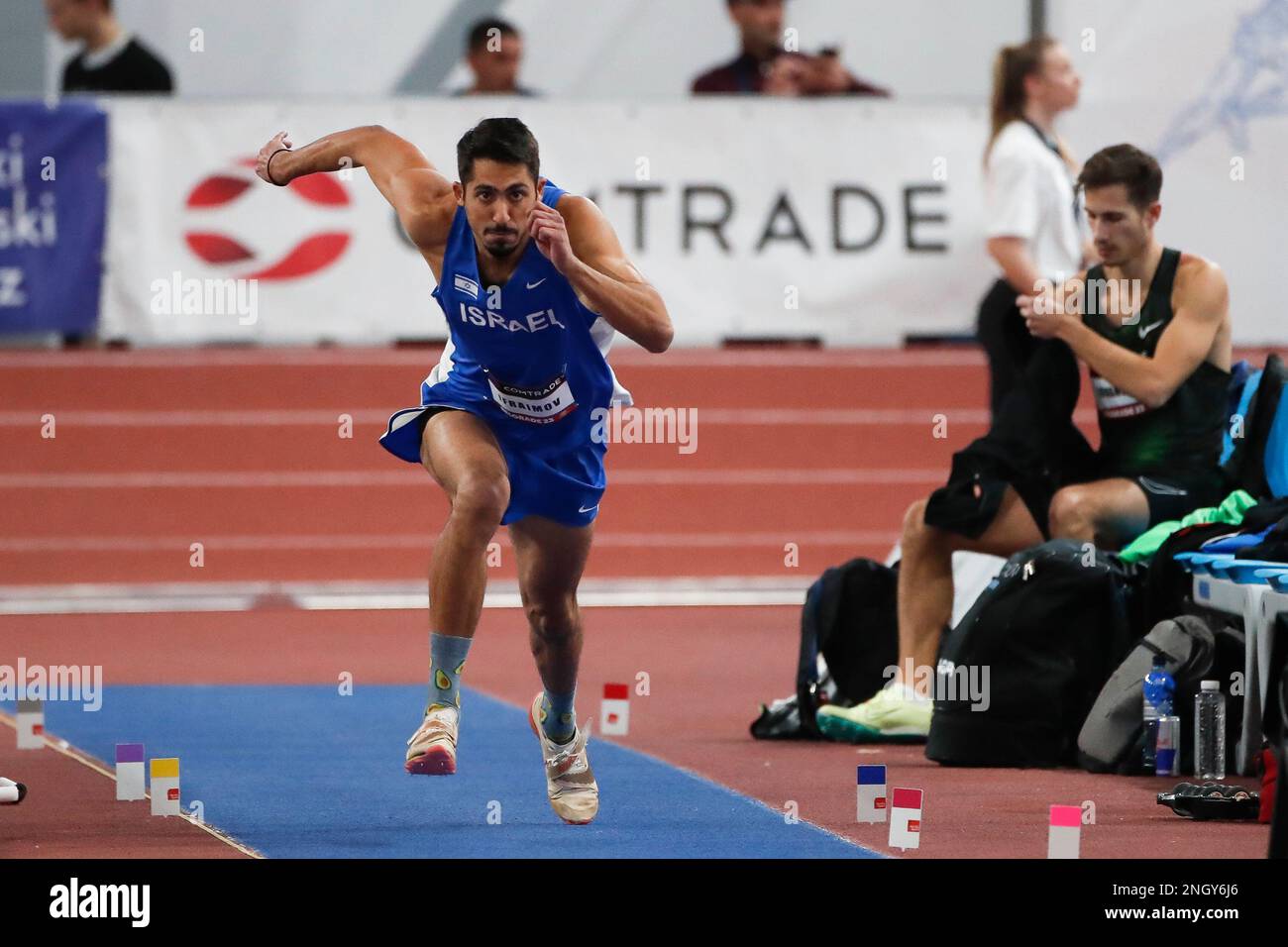 Belgrade, Serbia, 15 February 2023. Ishay Ifraimov of Israel competes