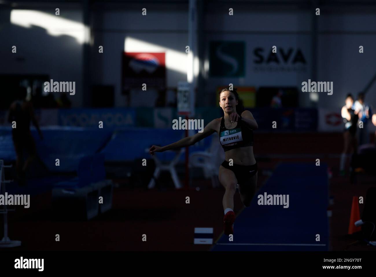 Belgrade, Serbia, 15 February 2023. Aleksandrija Mitrovic of Serbia