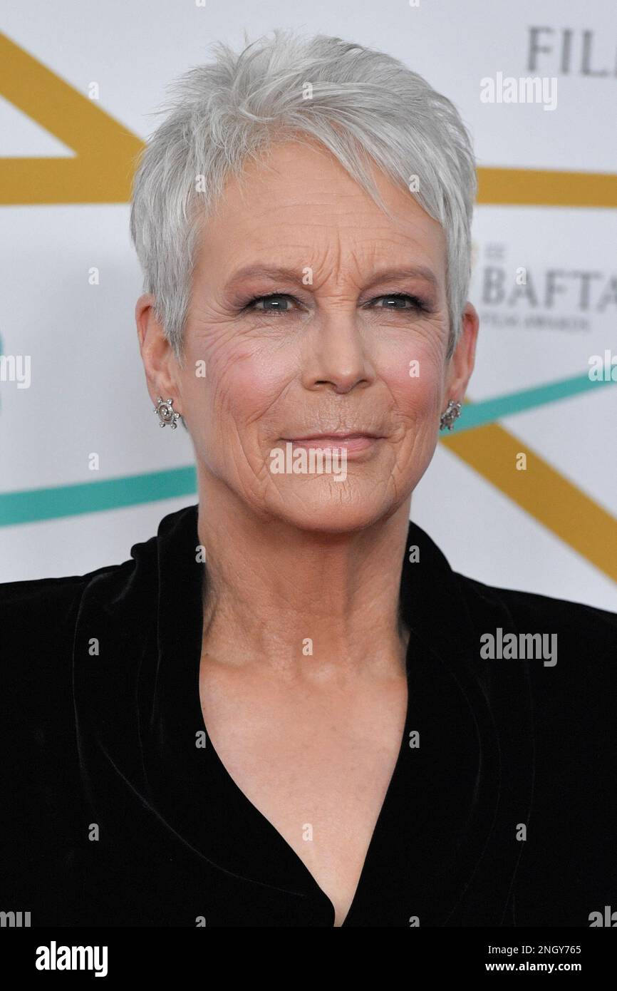 Jamie Lee Curtis attending the EE BAFTA Film Awards 2023 at The Royal Festival Hall, in London