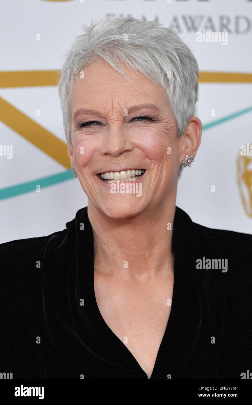 Jamie Lee Curtis attending the EE BAFTA Film Awards 2023 at The Royal Festival Hall, in London