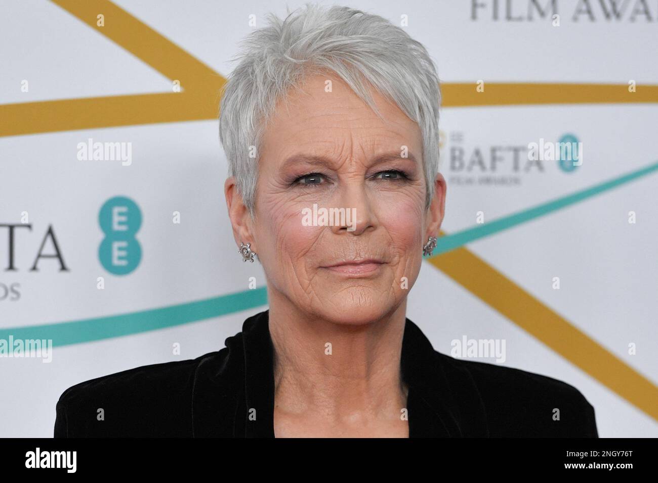 Jamie Lee Curtis attending the EE BAFTA Film Awards 2023 at The Royal Festival Hall, in London