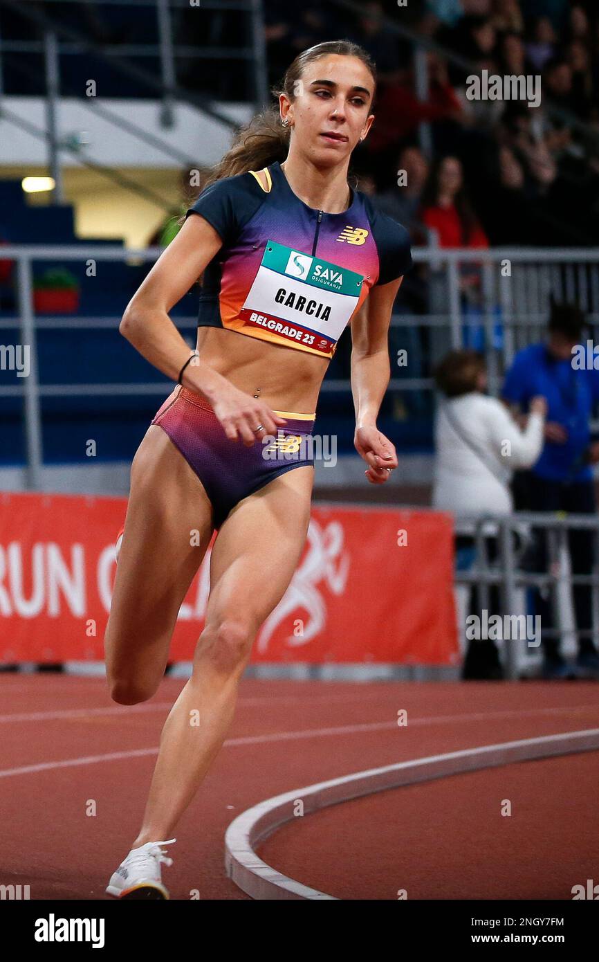 Belgrade, Serbia, 15 February 2023. Daniela Garcia of Spain competes in