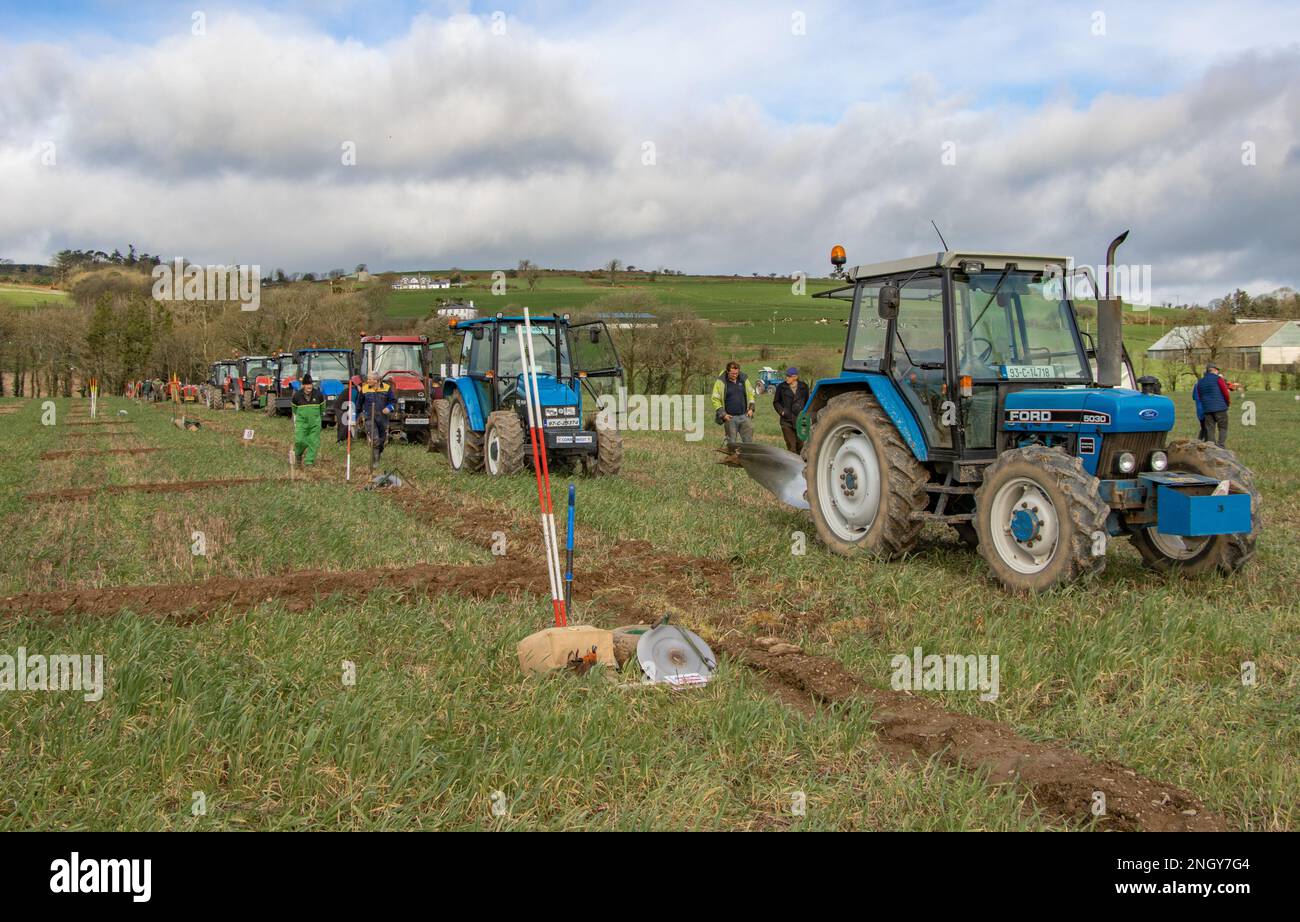 Timoleague Ploughing Match at Barryshall Feb'23 Stock Photo