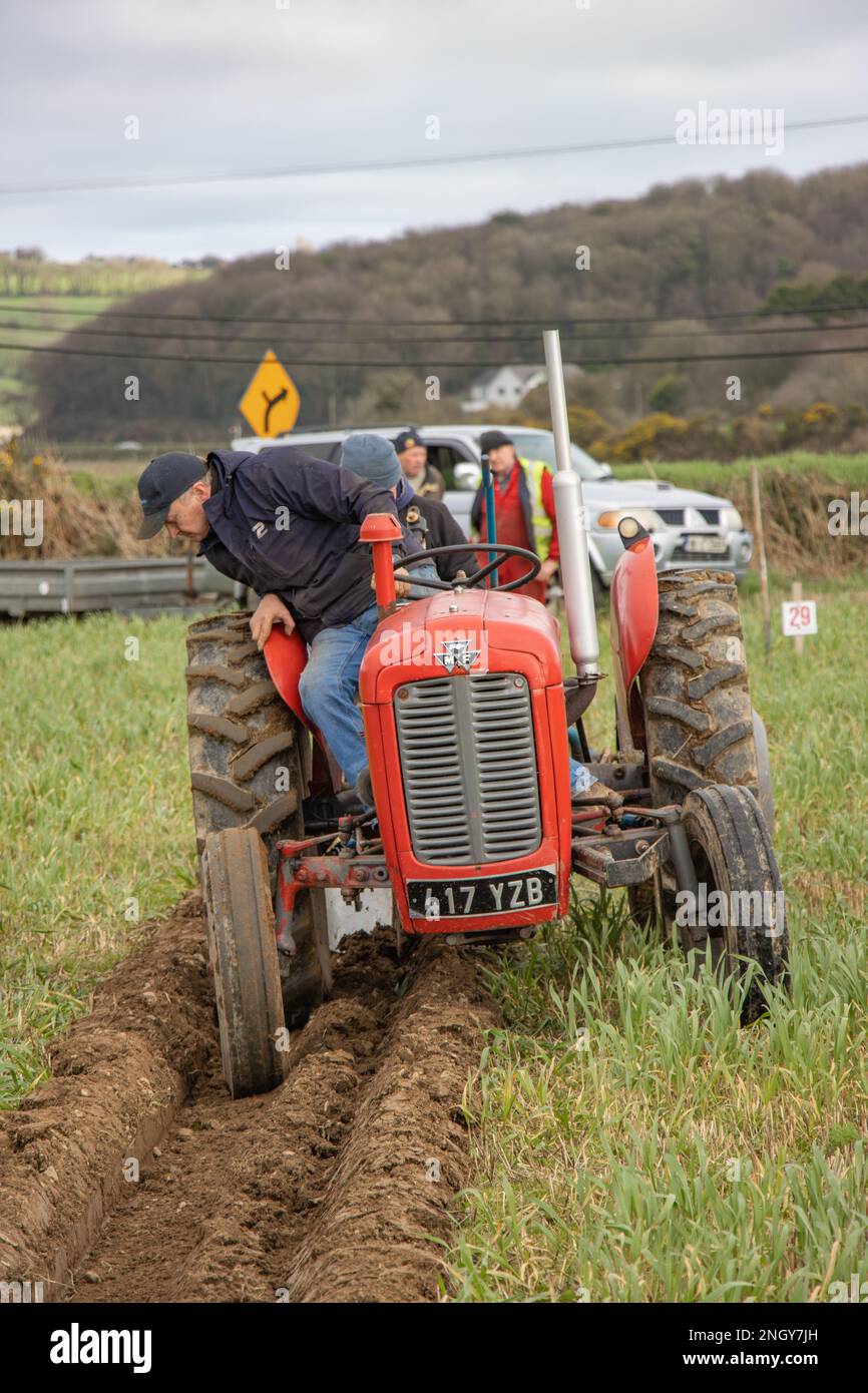 Timoleague Ploughing Match at Barryshall Feb'23 Stock Photo