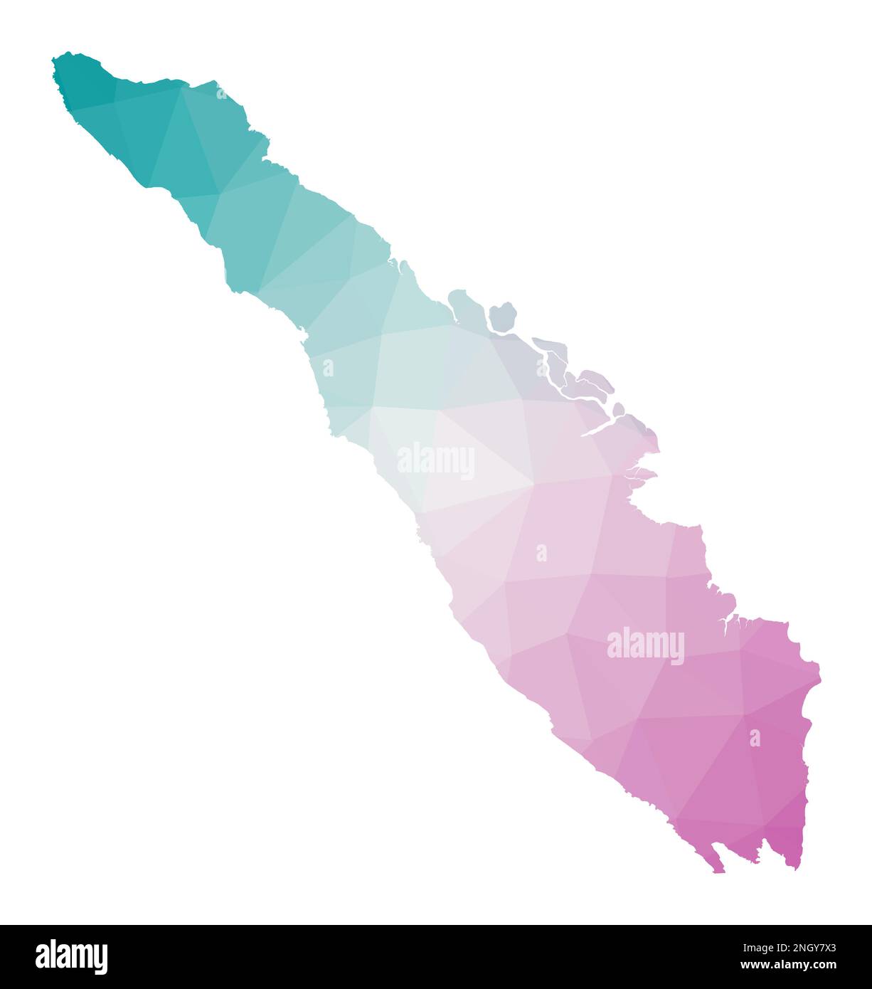 Sunatra Map Map Polygonal map of Sumatra. Geometric illustration of the island in ...