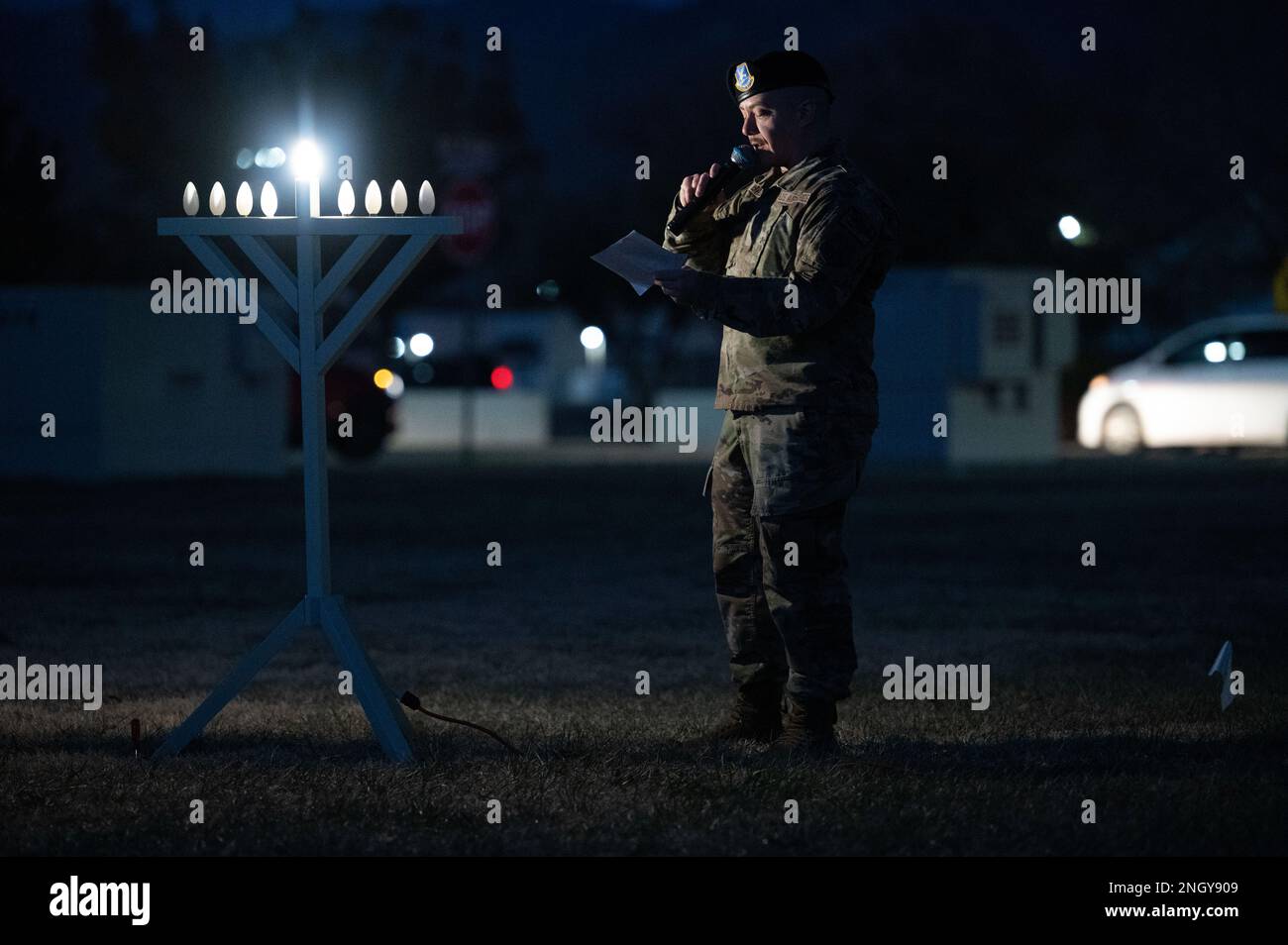 Team Kirtland held a tree and menorah lighting ceremony at Kirtland Air ...