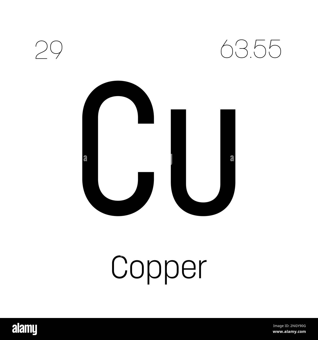 Cobalt, Co, periodic table element with name, symbol, atomic number and weight. Transition metal with various industrial uses, such as in magnets, batteries, and as a catalyst in chemical reactions. Stock Vector
