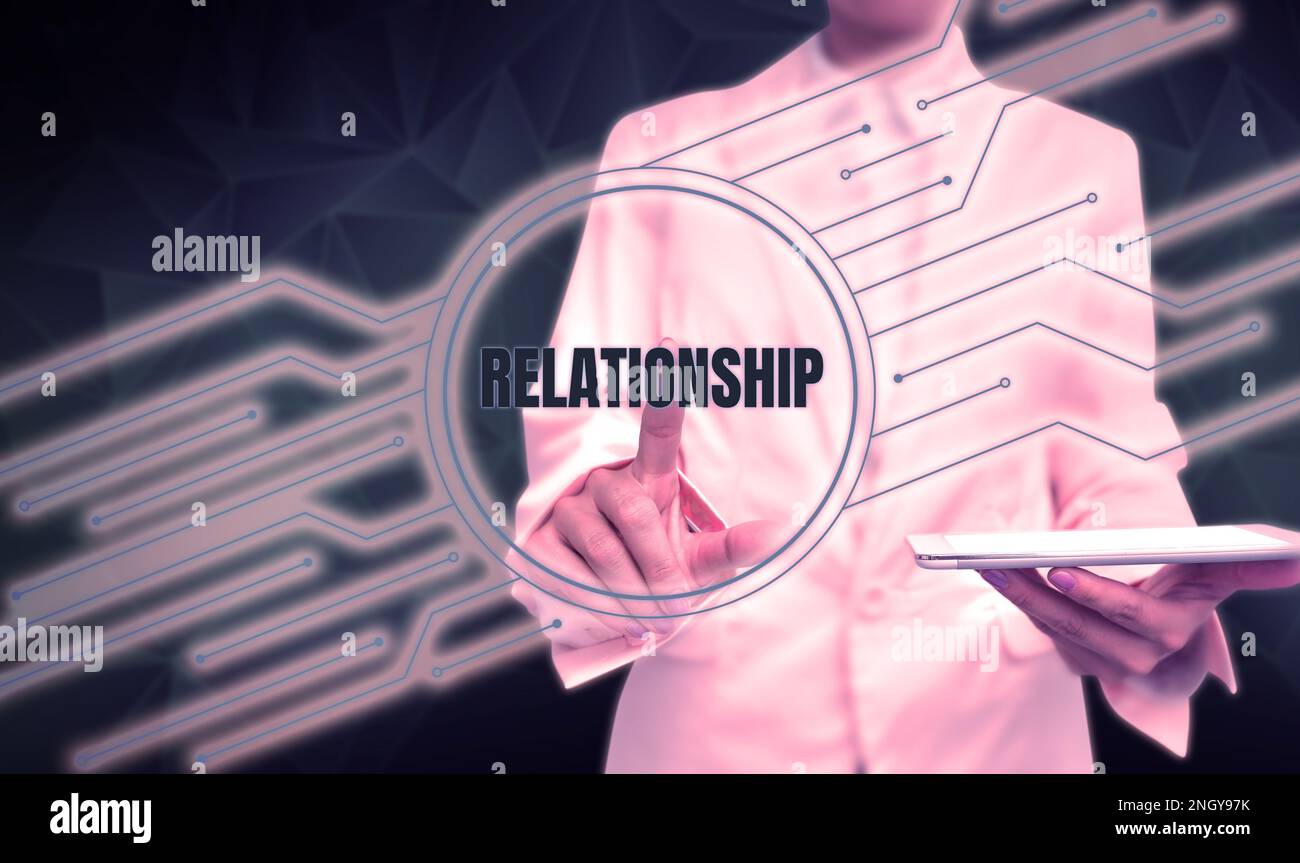 Conceptual display Relationship. Conceptual photo Developing business