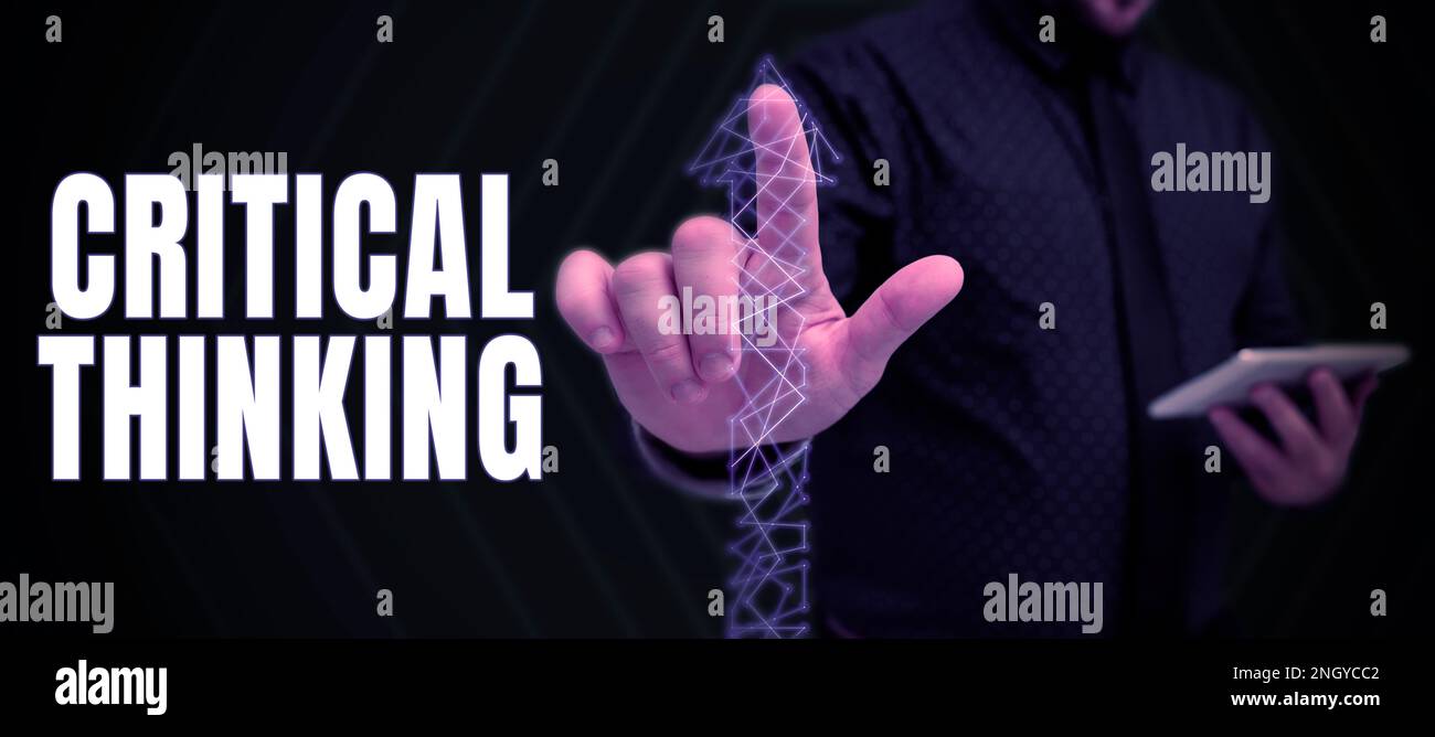 Text showing inspiration Critical Thinking. Internet Concept sequence ...