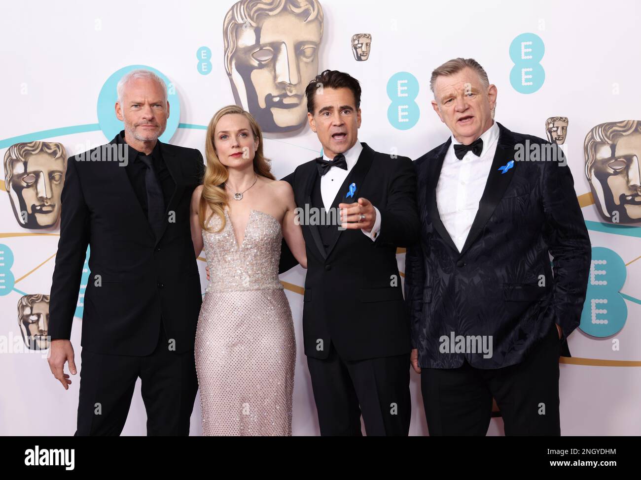 Martin McDonagh, from left, Kerry Condon, Colin Farrell, and Brendan
