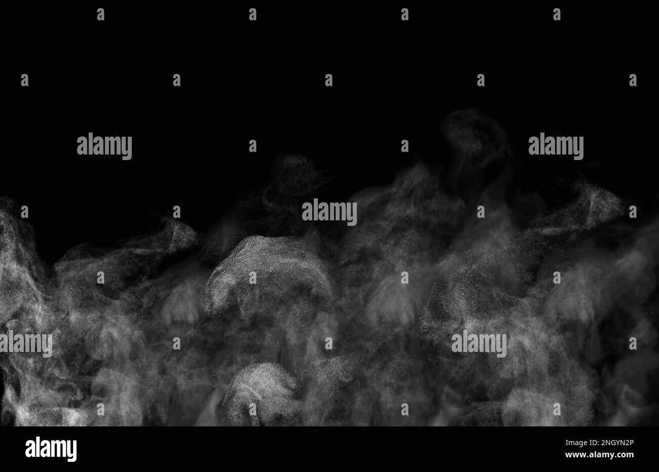 White steam rising in air on black background Stock Photo Alamy