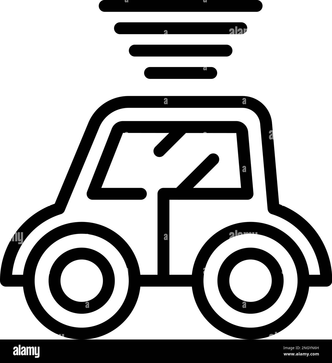 Rc car icon outline vector. Toy control. Model hobby Stock Vector
