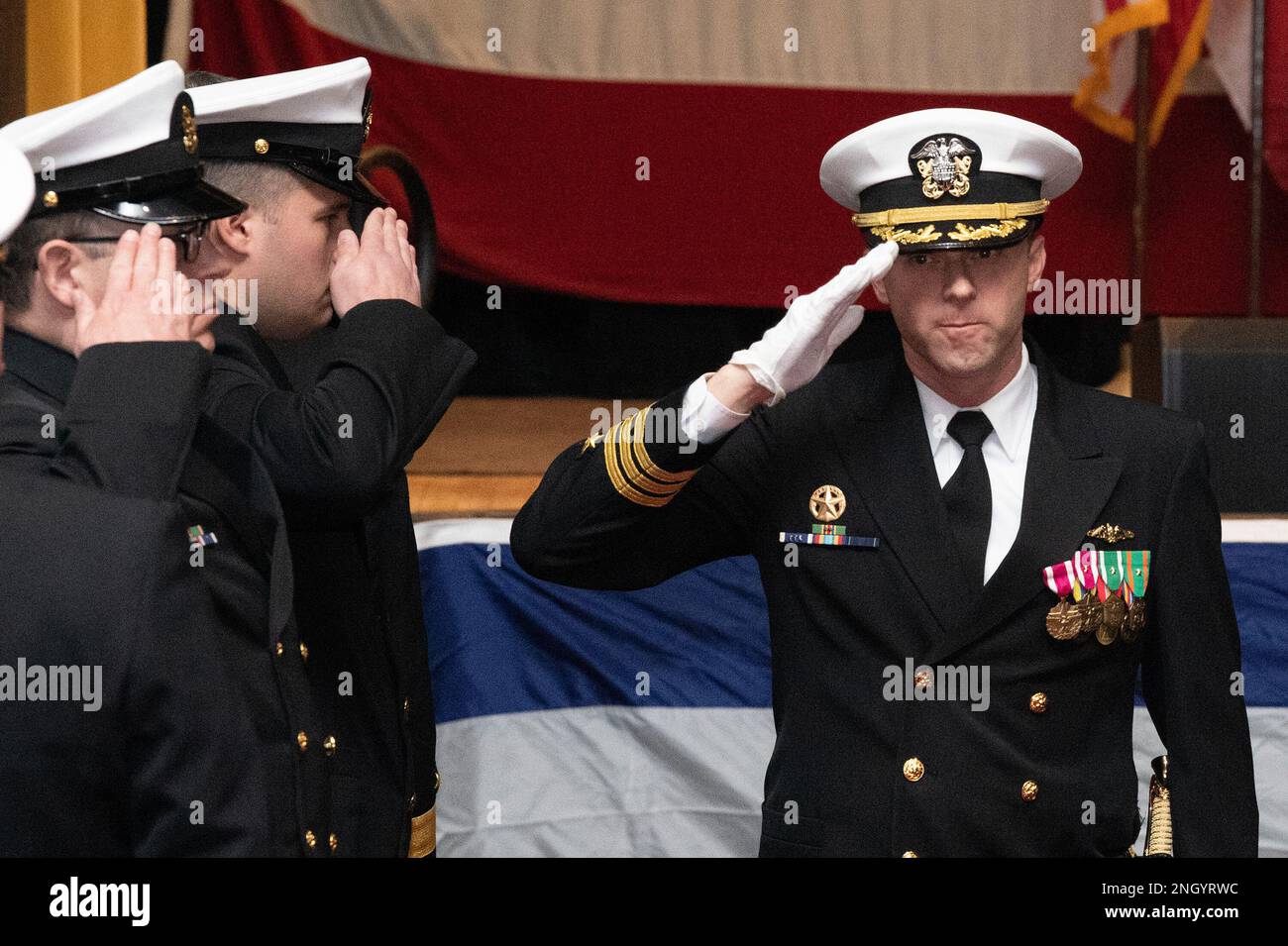 Cmdr. Nicholas Meyers, the first commanding officer of the crew of the