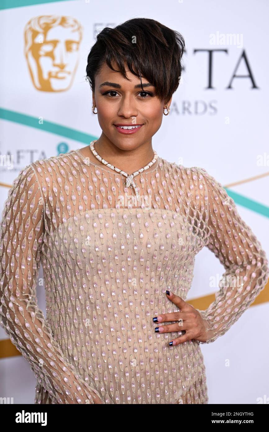 February 19th, 2023, London, UK. Ariana DeBose arriving at the 2023 EE