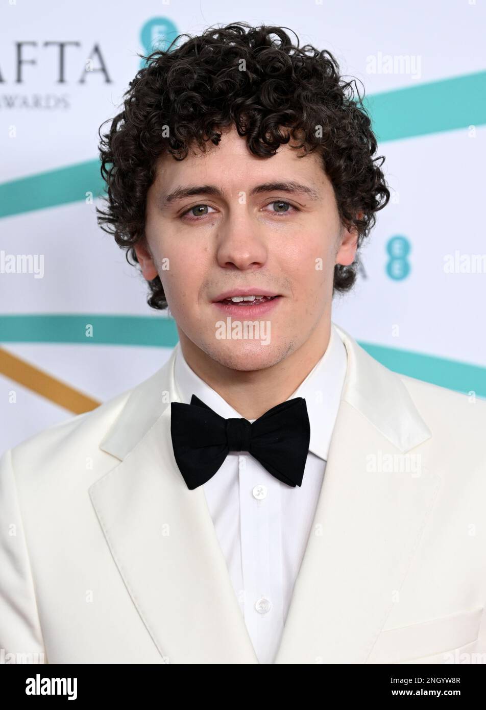 February 19th, 2023, London, UK. Dylan Llewellyn arriving at the 2023 ...