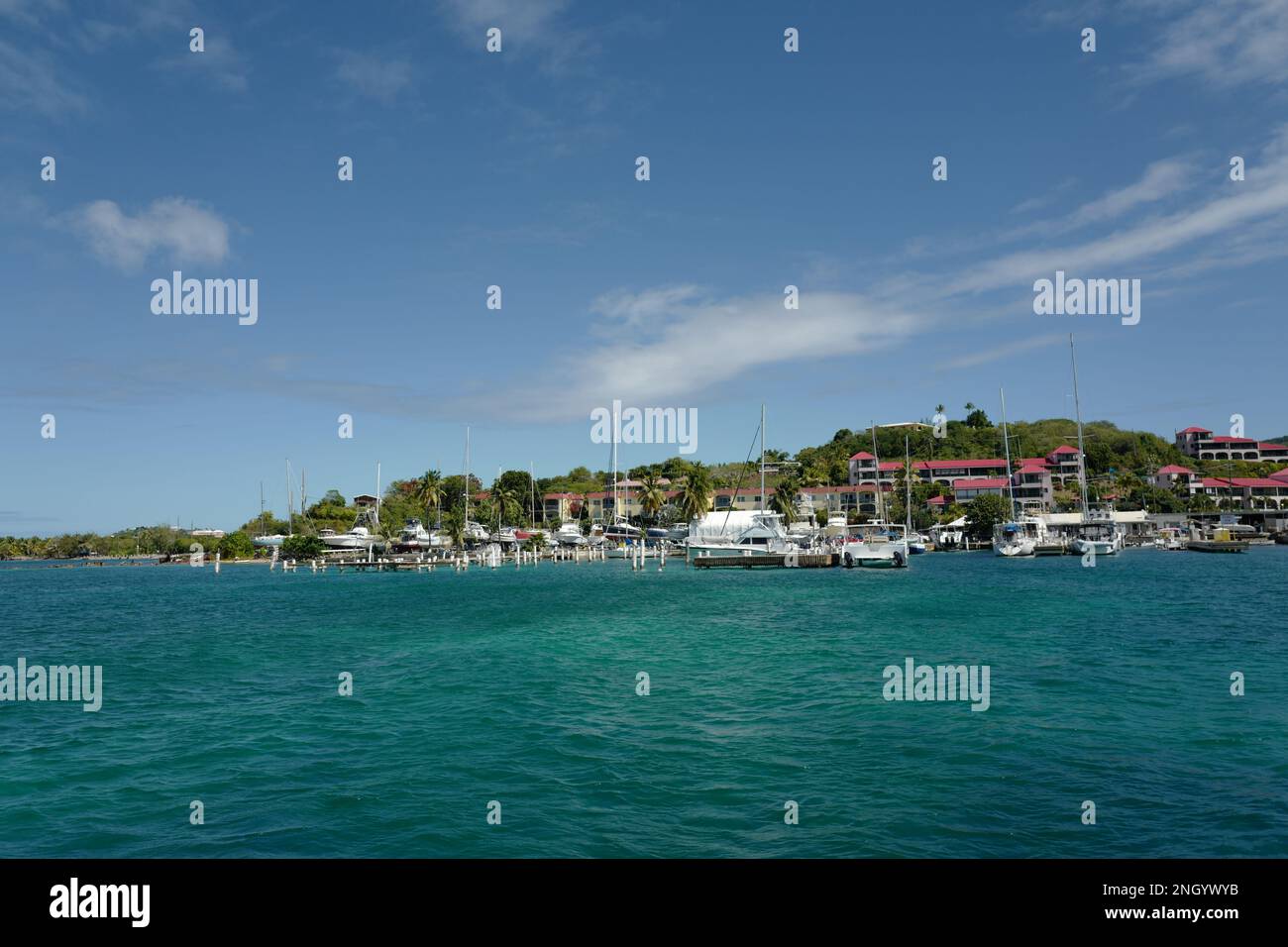 Harbor of Christiansted on St. Croix Stock Photo Alamy