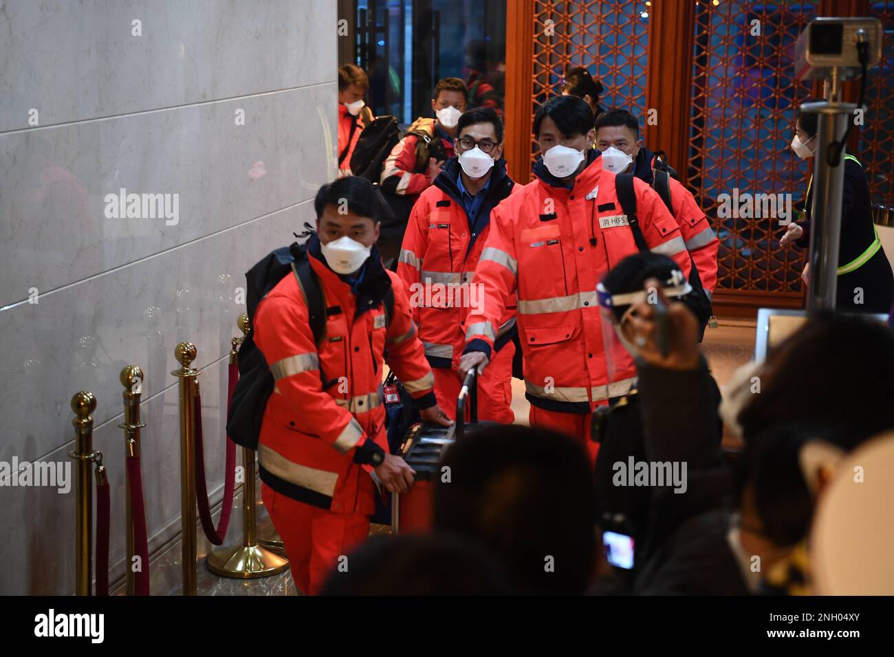 Members Of Rescue Teams Dispatched By The Chinese Mainland And Hong Kong Who Returned From Quake Members Of Rescue Teams Dispatched By The Chinese Mainland And Hong Kong Who Returned From Quake