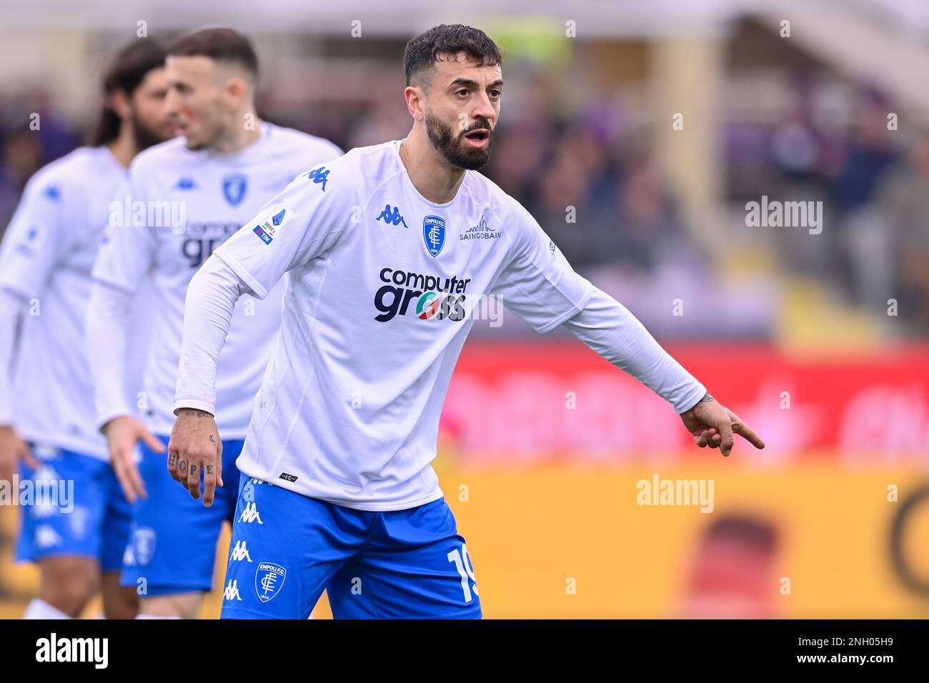 Florence, Italy. 19th Feb, 2023. Nicolas Gonzalez (ACF Fiorentina) during ACF  Fiorentina vs Empoli FC, italian soccer Serie A match in Florence, Italy,  February 19 2023 Credit: Independent Photo Agency/Alamy Live News