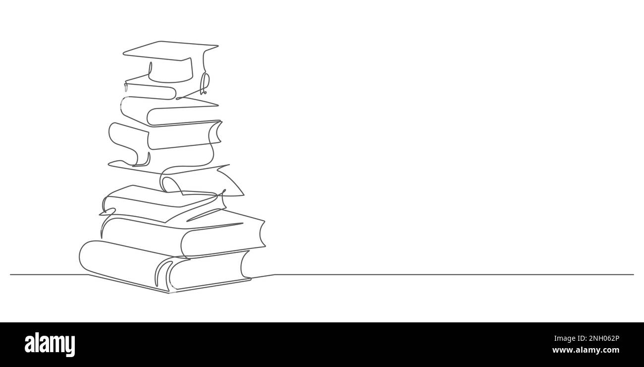 Hand Drawn Stack Of Books Vector Stock Illustration - Download