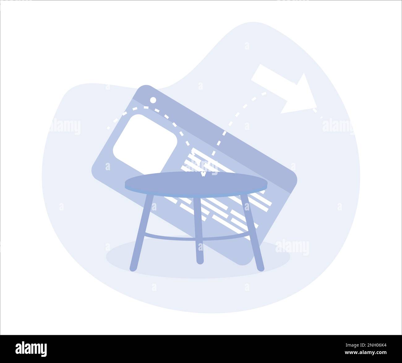 Website bounce rate, mouse pointer fall and bounce on trampoline on website page. Flat vector modern illustration Stock Vector