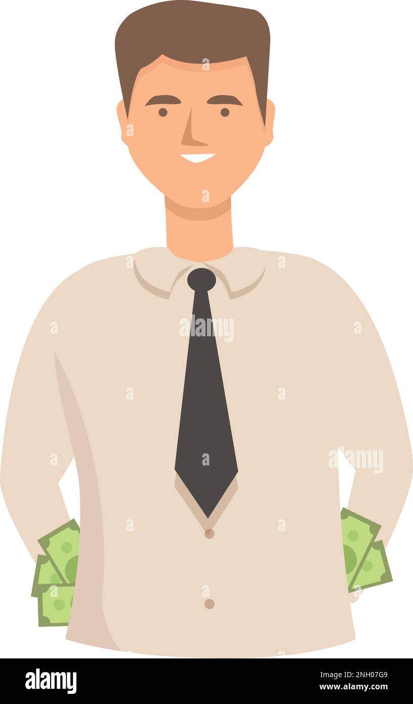 Lobbyist icon cartoon vector. Money politician. Business meeting Stock Vector