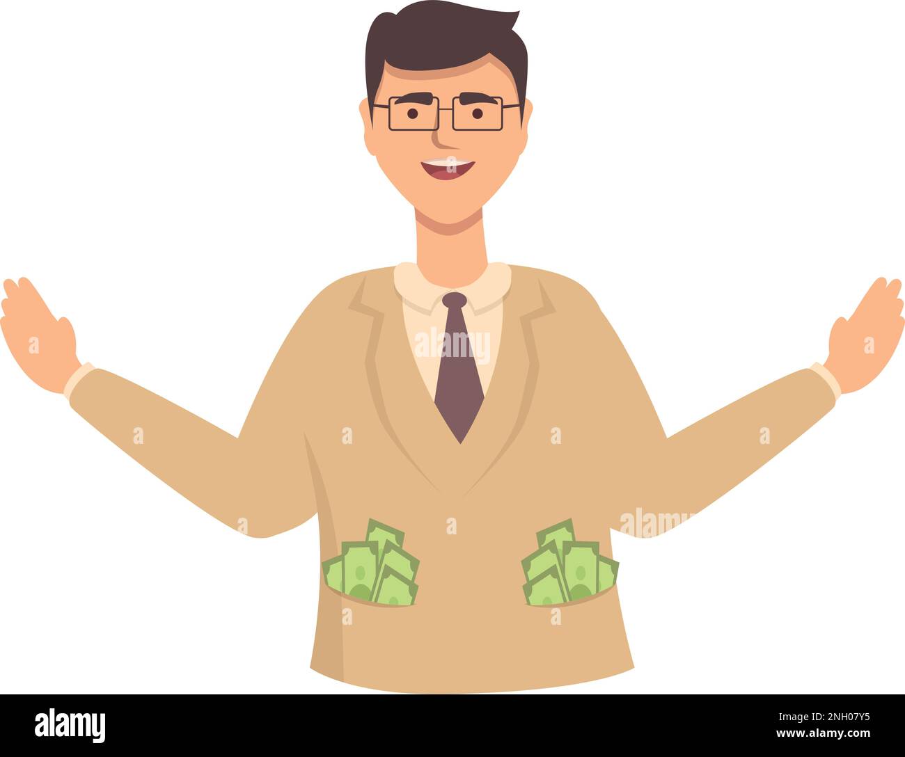 Bribery lobbyist icon cartoon vector. Business meeting. Lobby deposit Stock Vector
