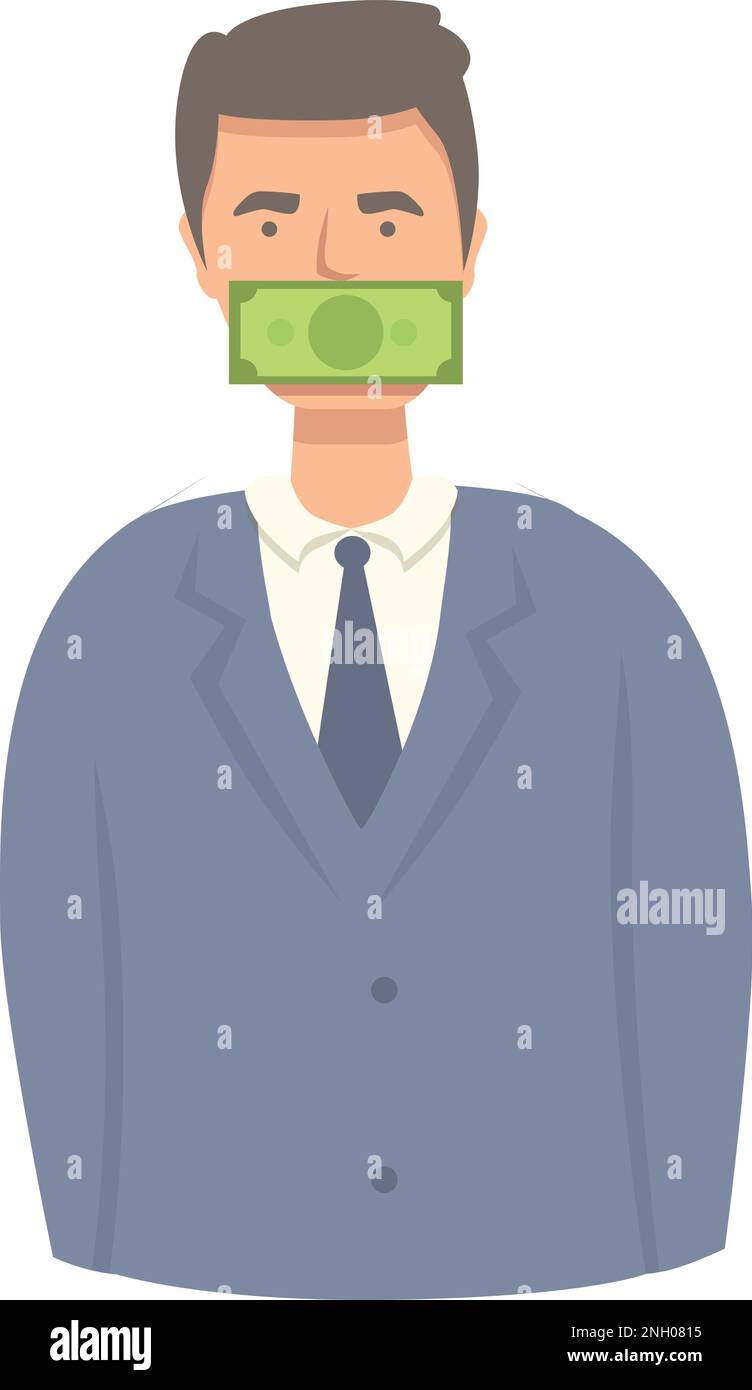 Money lobbyist icon cartoon vector. Politician meeting. Lobby persuade Stock Vector