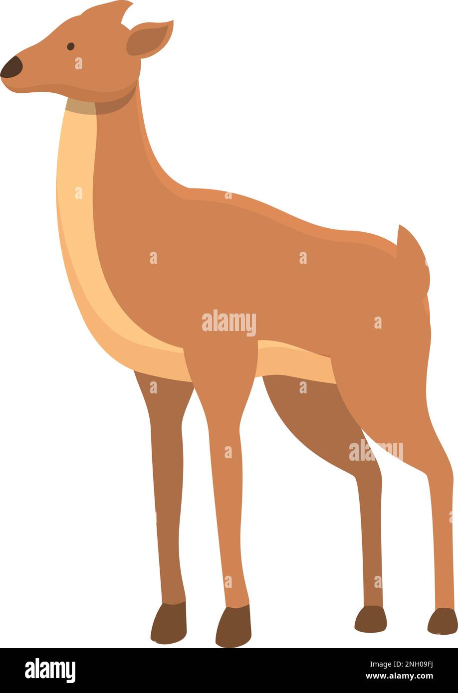 Deer tail profile Stock Vector Images - Alamy