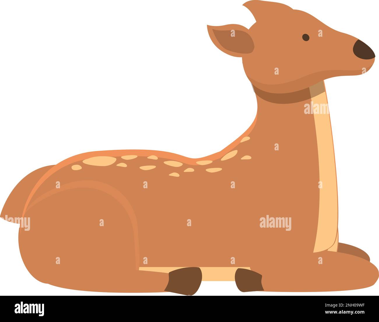 Mammal doe icon cartoon vector. Baby nature. Fawn wild Stock Vector