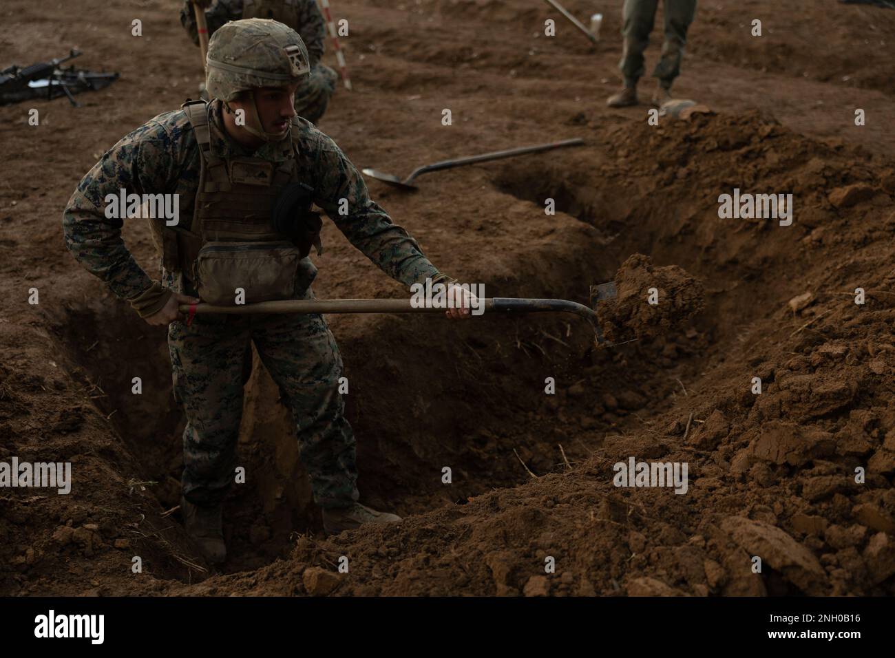 U.S. Marine Corps Cpl. Gabriel Button, a field artillery cannoneer with
