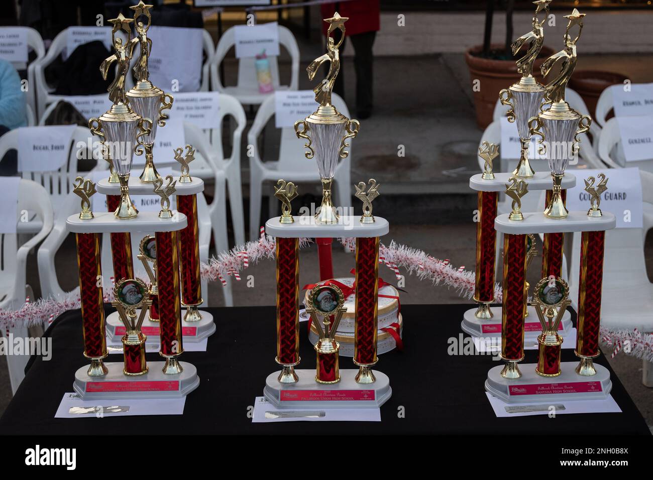 Parade awards are put on display during the 41st Annual Fallbrook