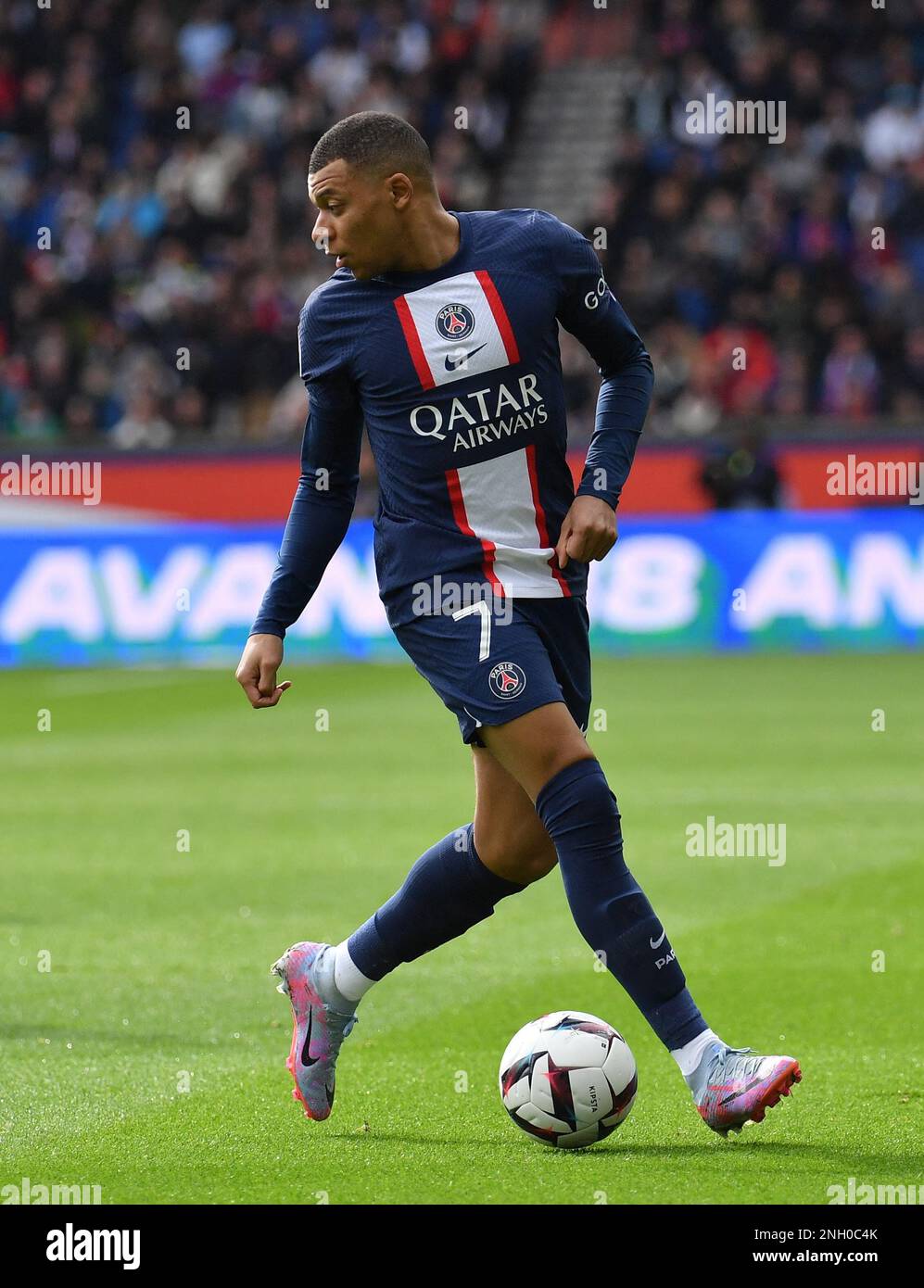 Kyllian Mbappe during the French Ligue 1 Paris Saint-Germain (PSG) v Lille  OSC football match