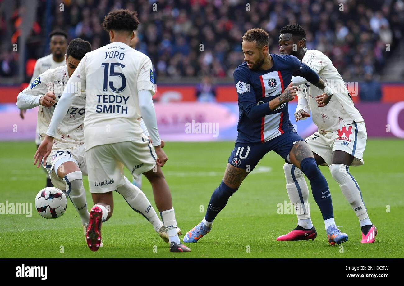 Neymar during the French Ligue 1 Paris Saint-Germain (PSG) v Lille OSC ...