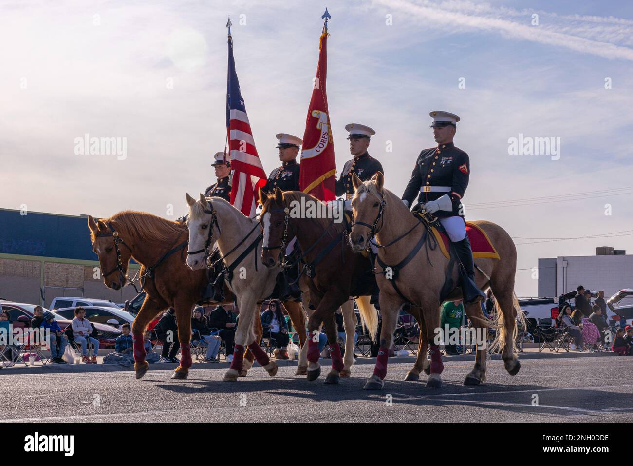 U.S. Marines with the Marine Corps Mounted Color Guard, Marine Corps