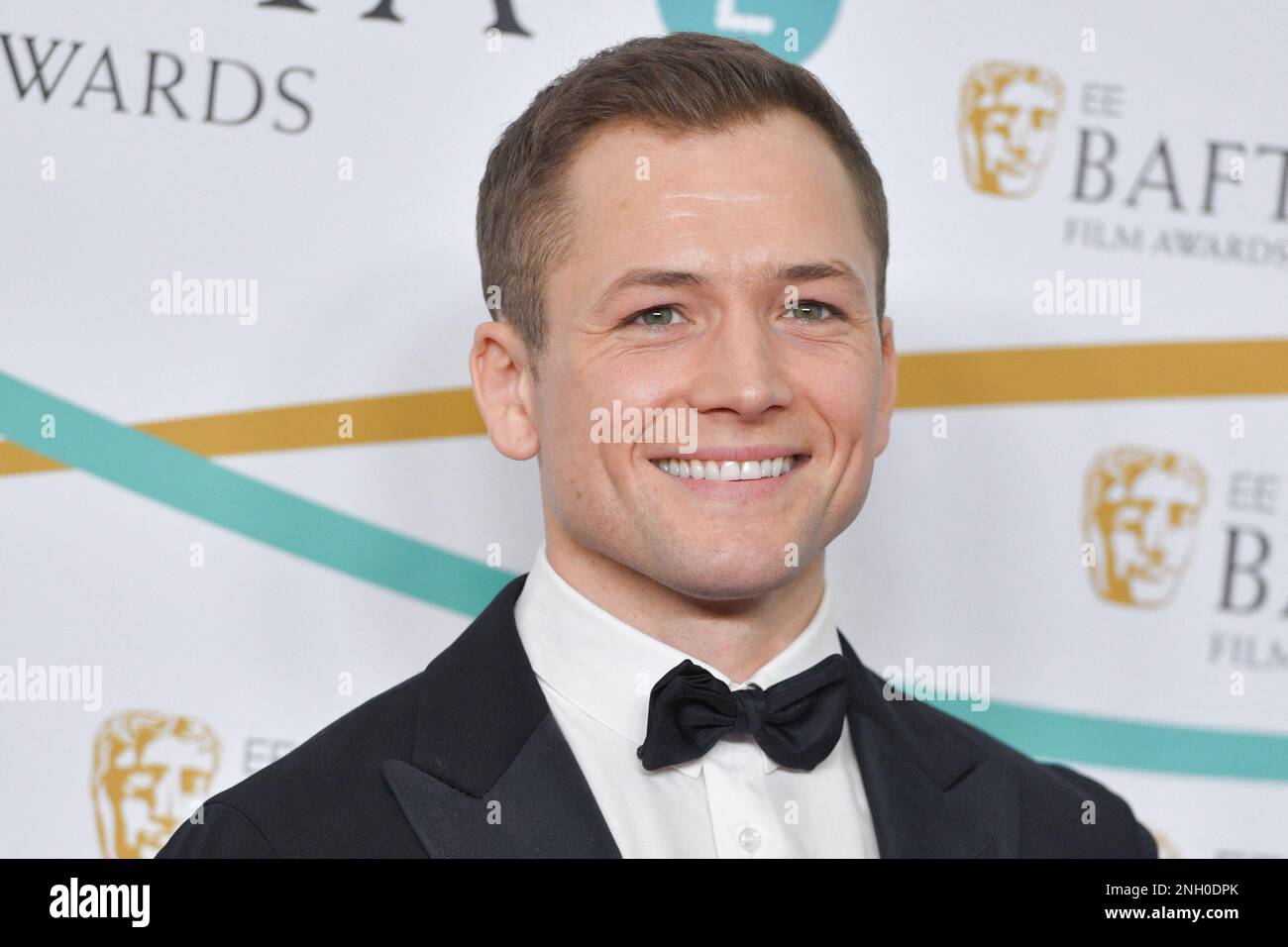 Taron Egerton attending the EE BAFTA Film Awards 2023 at The Royal ...