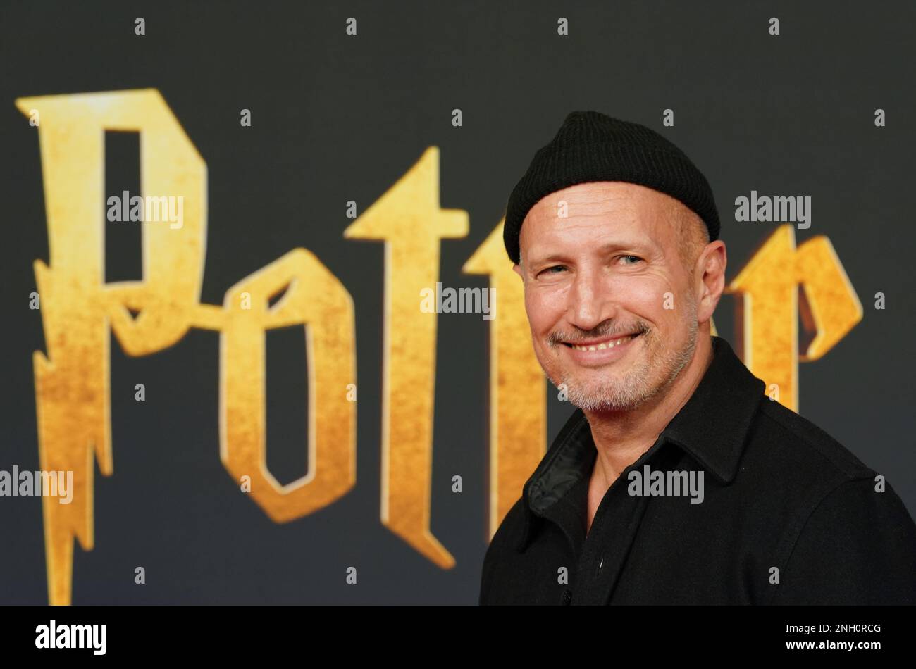 Hamburg, Germany. 19th Feb, 2023. Actor Benno Führmann walks the red carpet for the premiere of the newly staged show 'Harry Potter and the Enchanted Child' at the Mehr! Theater am Großmarkt. Credit: Marcus Brandt/dpa/Alamy Live News Stock Photo