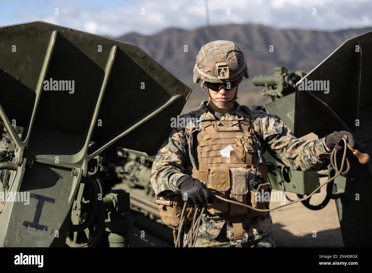 U.S. Marine Cpl. Trinity WilsonIrwin, a field artillery cannoneer with