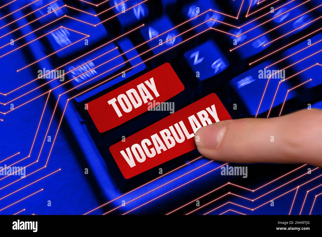 Conceptual display Vocabulary, Business showcase collection of words