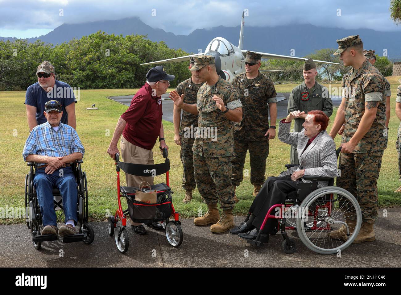 U.S. Marine Corps Base Hawaii hosted World War II veterans Don Graves