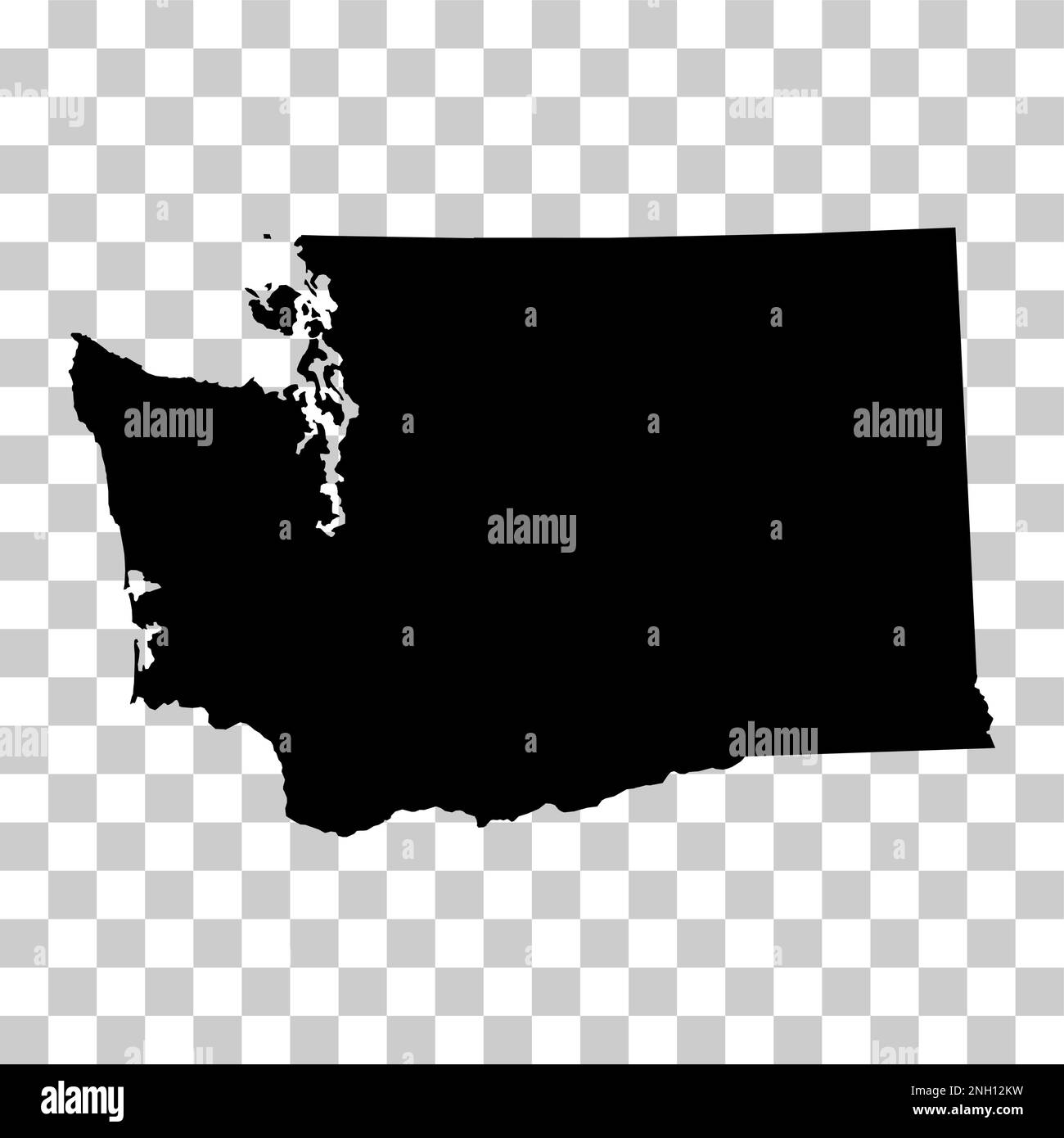 Washington map shape united states - Washington Map Shape United States Of America Flat Concept Icon Symbol Vector Illustration 2NH12KW