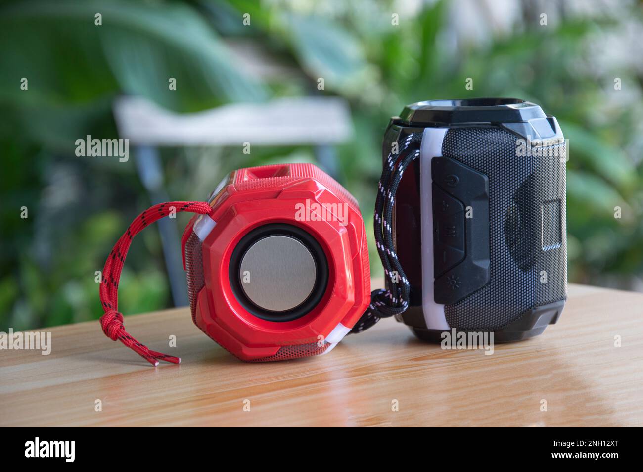 mini portable speaker, bluetooth speaker Stock Photo