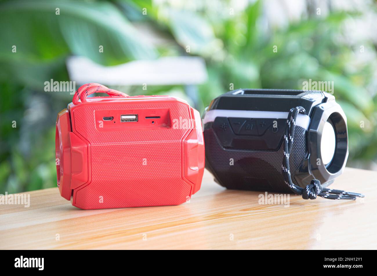 mini portable speaker, bluetooth speaker Stock Photo
