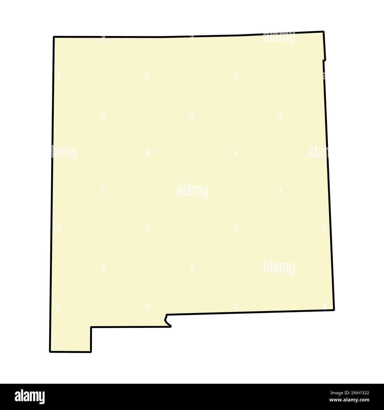 New Mexico map, united states of america. Flat concept icon symbol